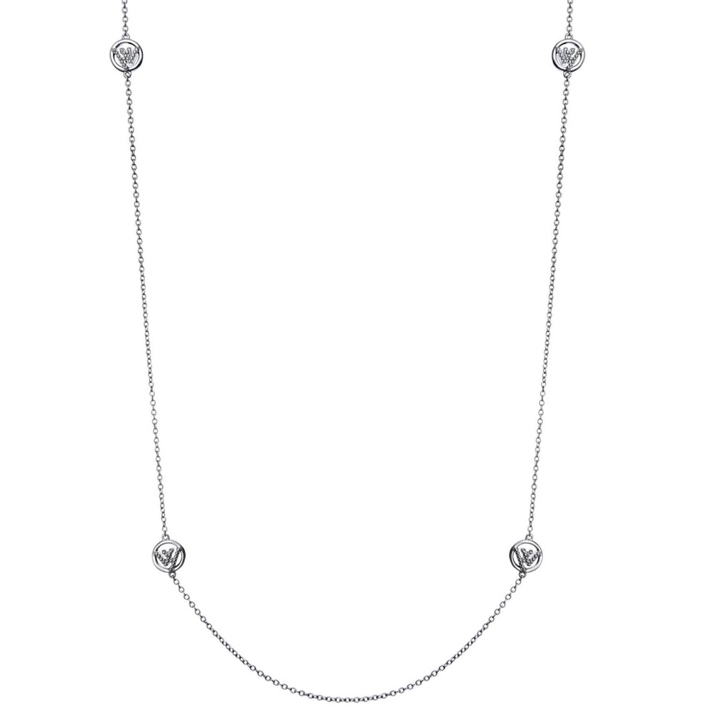 NEW With You Lockets WY Sterling Silver Layering Chain Necklace